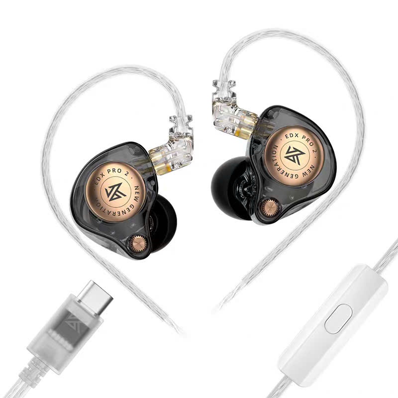 Tai Nghe IN EAR Nhét Tai KZ EDX Pro 2 Super Linear Driver 10mm Chất Âm HiFI Nghe Tạp