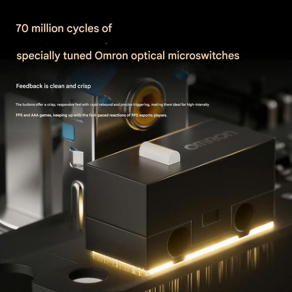 Chuột Gaming EWEADN Z7 Không Dây Vỏ Carbon Fiber Paw3950 Dual 8K Polling Rate FlagShip