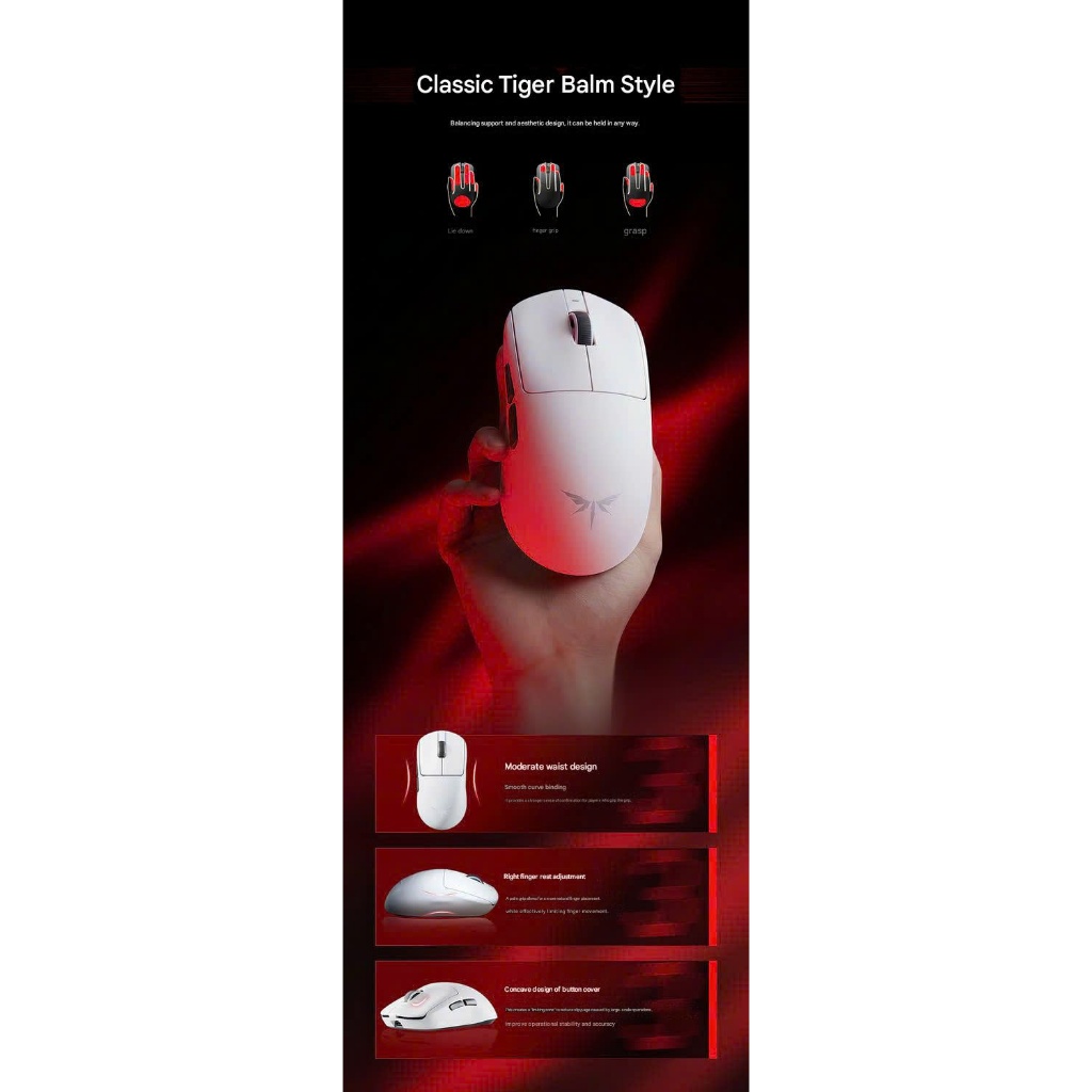 Chuột Gaming Không Dây VGN Dragonfly 3, Siêu Nhẹ, PAW3950 Extreme