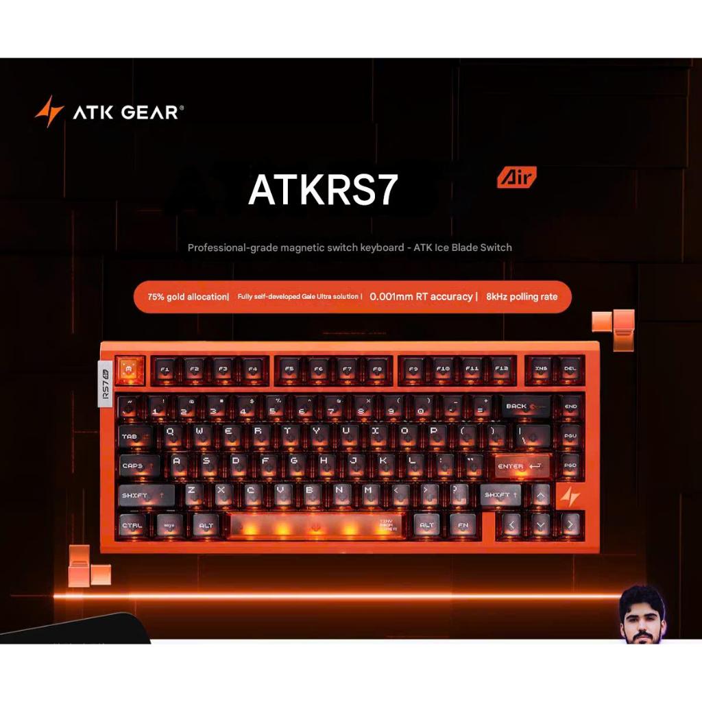 Bàn Phím Cơ Gaming ATK RS7 AIR HE Rapid Trigger 8K Polling Rate 0,001mm RT Hiệu Năng Cao