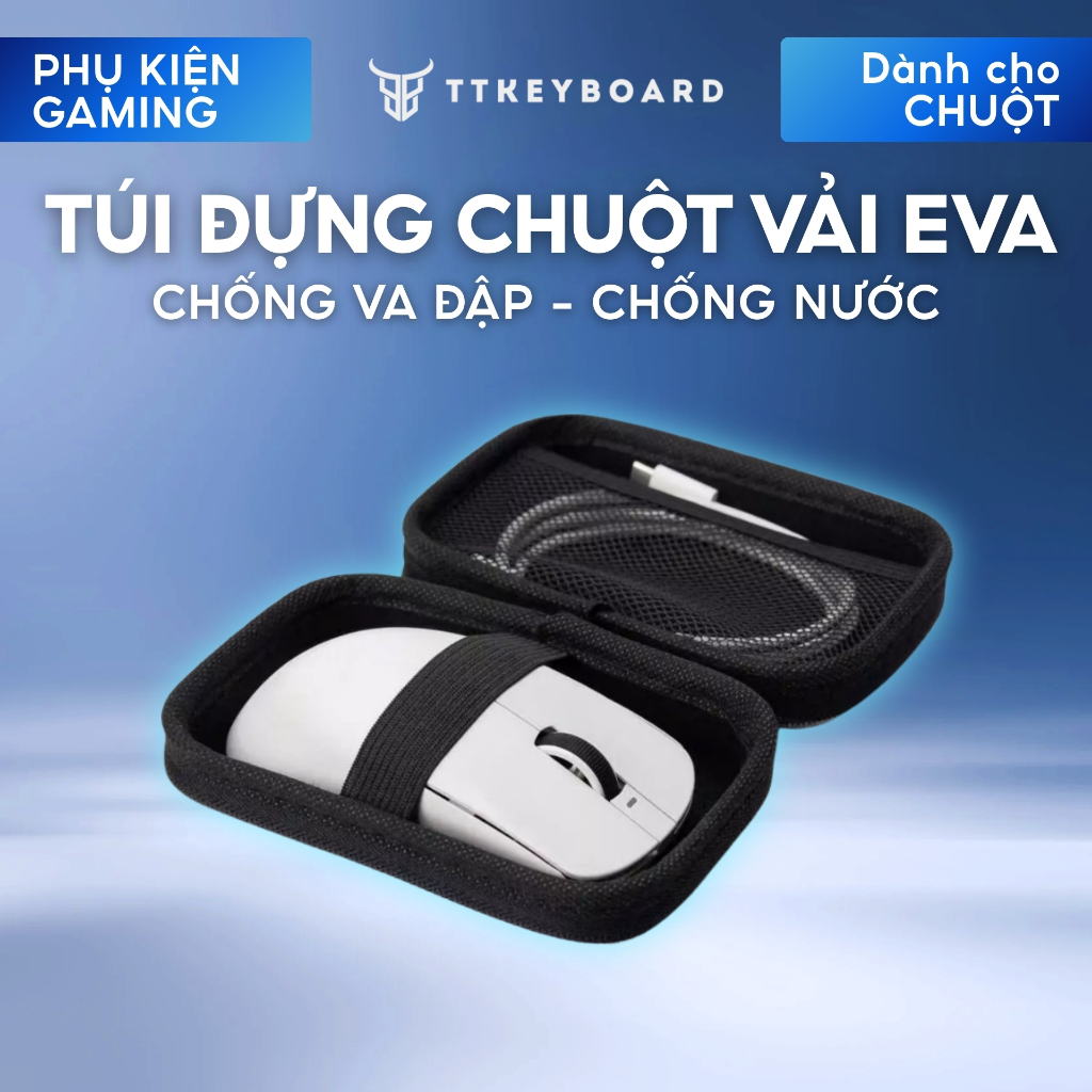 Túi Đựng Chuột Vải EVA Dày Cứng Phủ Oxford Chống Va Đập Chống Thấm Nước Dễ Mang Đi
