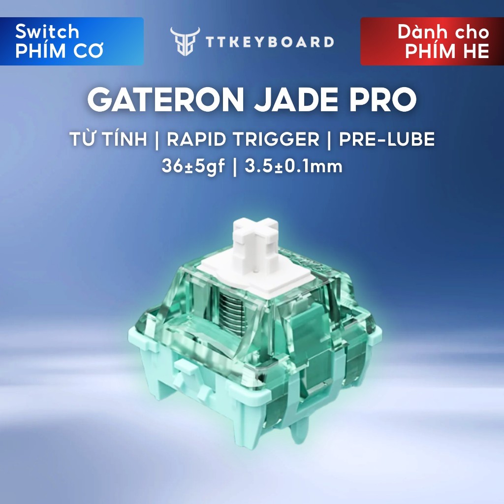 Switch Từ Tính HE Gateron Magnetic Jade Pro | Linear 50g | Công Tắc Bàn Phím HE Hiệu Năng Cao | TTKeyboard