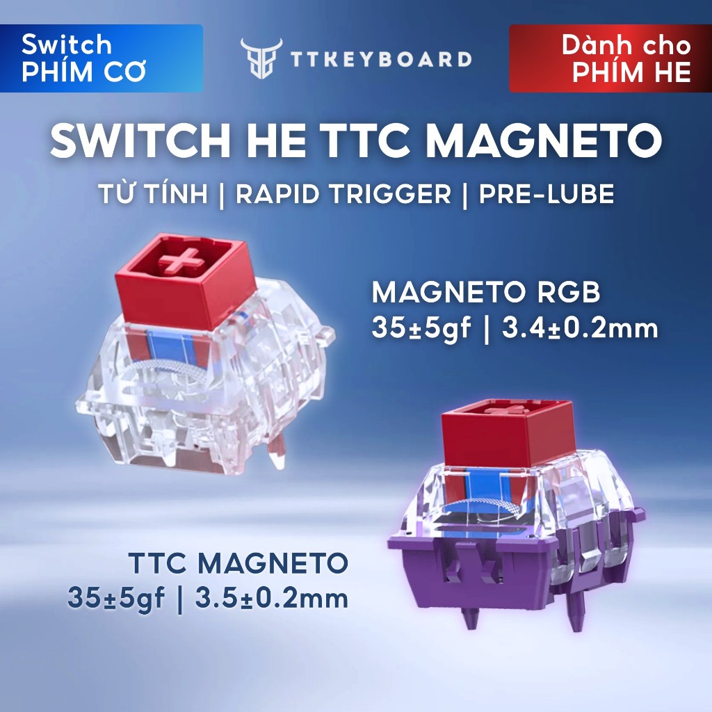 Switch Từ Tính HE TTC Magneto Series | Linear | Công Tắc Bàn Phím HE Hiệu Năng Cao | TTKeyboard