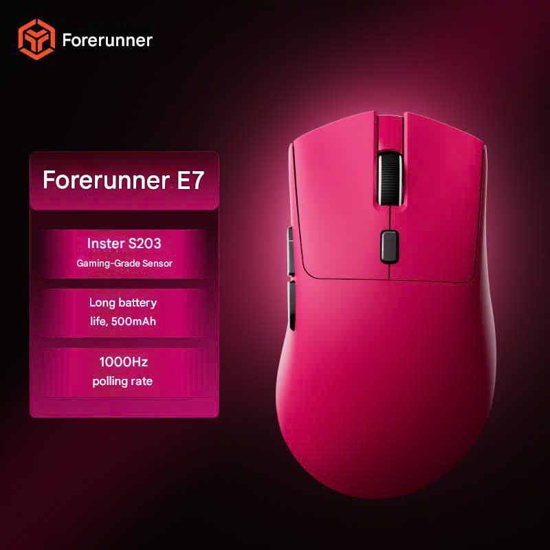 Chuột Không Dây Công Thái Học EWEADN E7 Siêu Nhẹ 1000 Polling Rate Pin 500 mAH