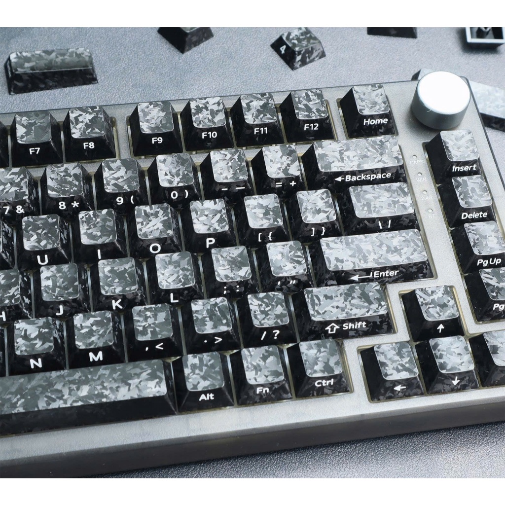 Keycap Bàn Phím Cơ Bằng Vật Liệu Carbon Fiber Dùng Cho Mọi Layout Cơ Bản Full Size