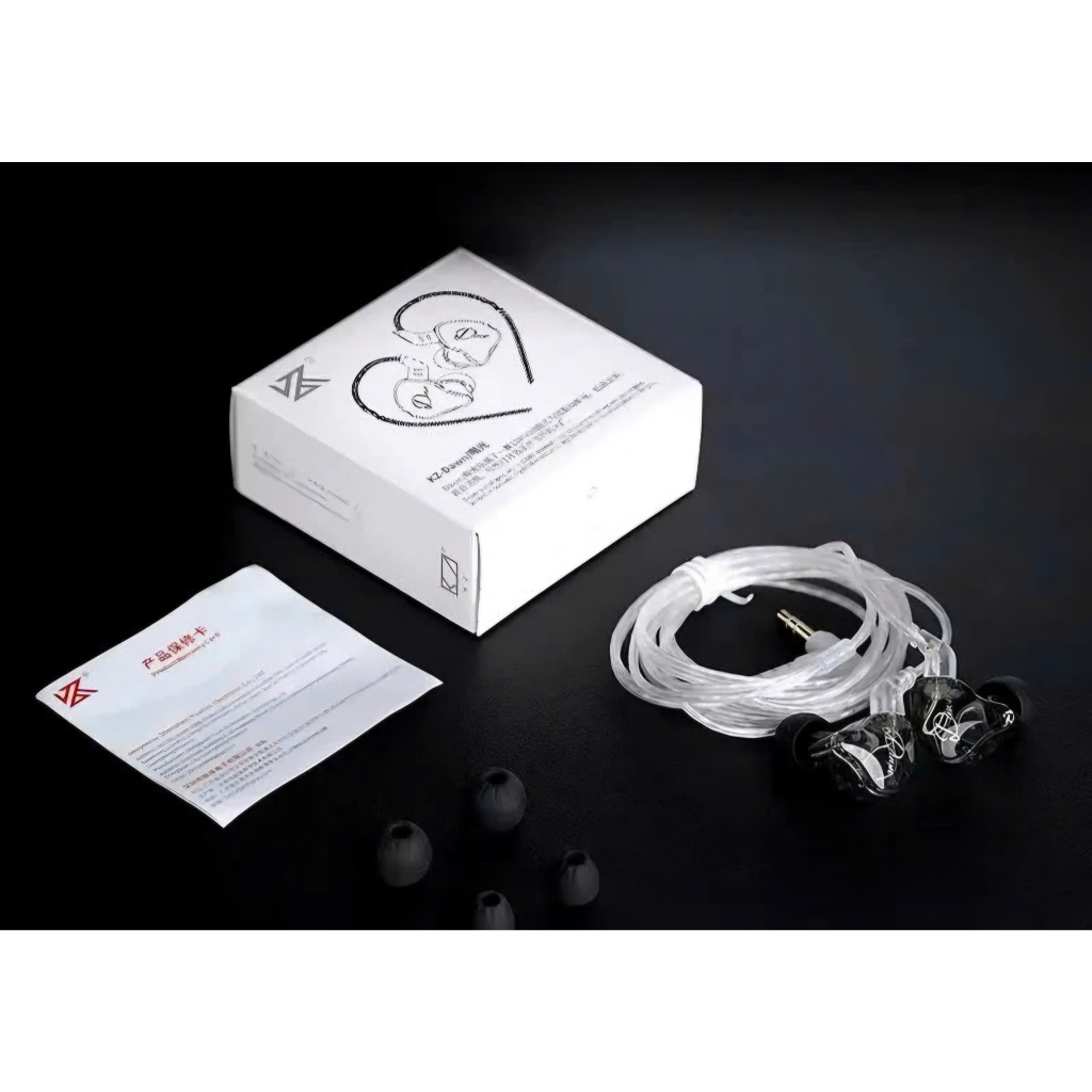 Tai Nghe IEM Có Dây KZ Dawn Trong Suốt Màng Loa Dynamic 10mm, Nam Châm NeoMidium
