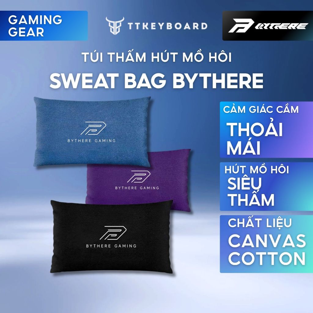 Túi Hút Ẩm Mồ Hôi Tay Bythere Sweat Bag Cho Game Thủ Chất Liệu Canvas Cotton