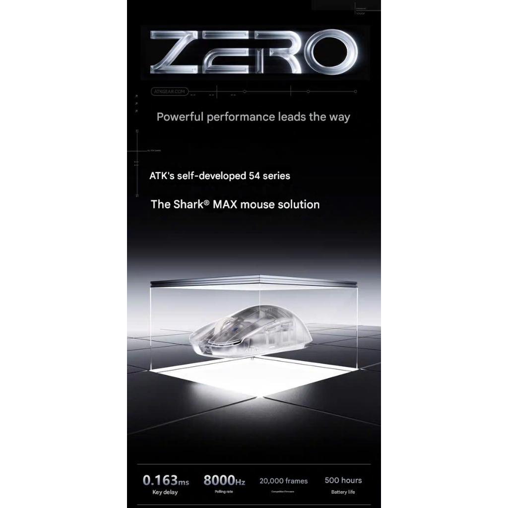 Chuột ATK Zero Gaming Không Dây Paw3950 Ultra MCU Nordic Trong Suốt Dual 8K Siêu Nhẹ 39G
