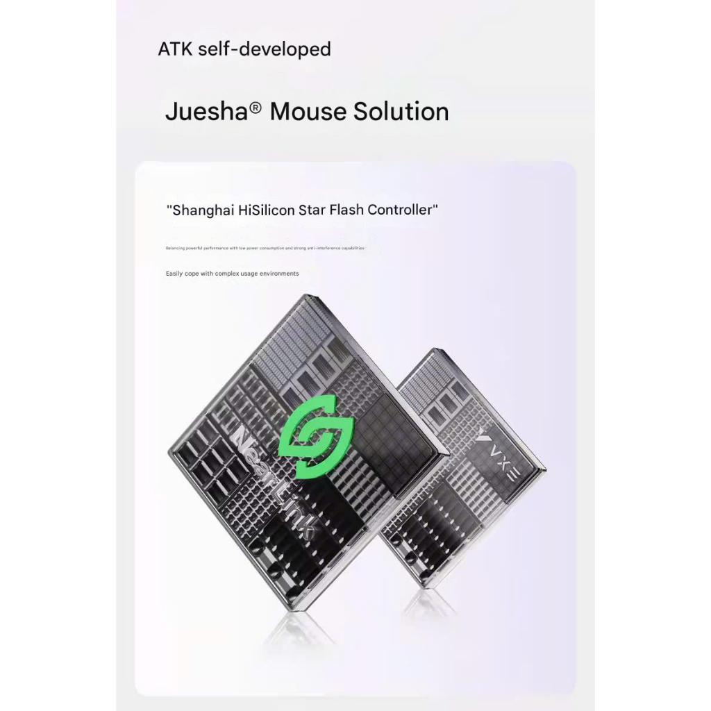 Chuột ATK VXE V3 Gaming Không Dây 3 Mode Paw3395SE Dual 1K Shape G304 Lớp Phủ Ecoat