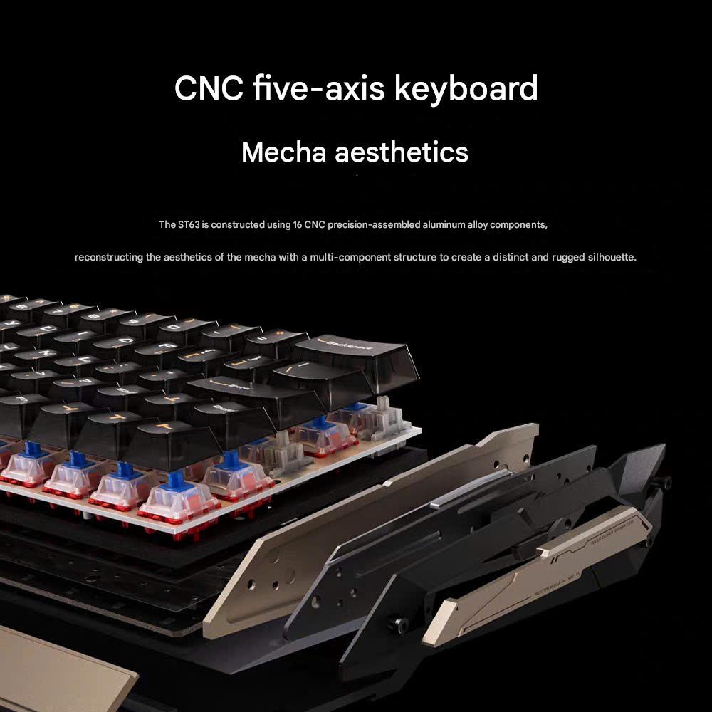 Bàn Phím Keyverse ST63 Gaming He Rapid Trigger Nhôm CNC RT 0,001mm Polling Rate 8K Mạnh Mẽ