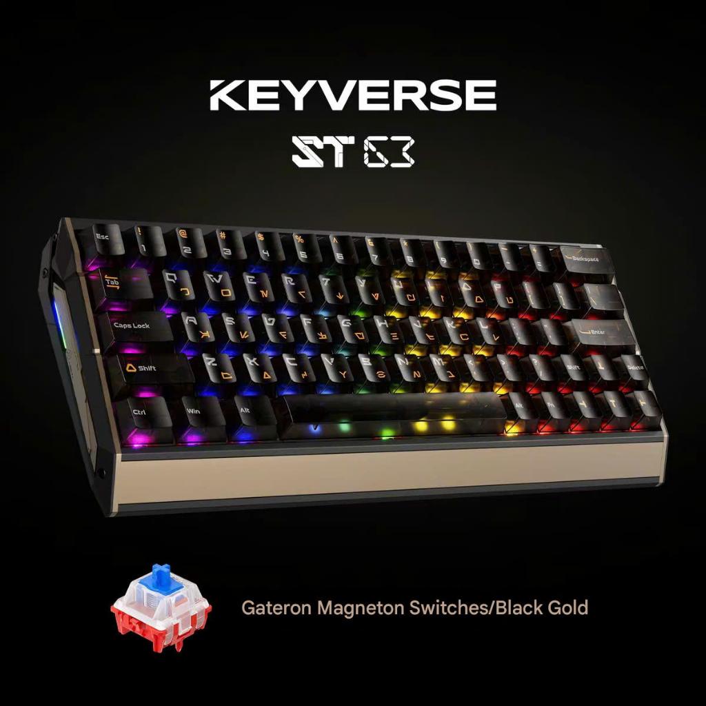 Bàn Phím Keyverse ST63 Gaming He Rapid Trigger Nhôm CNC RT 0,001mm Polling Rate 8K Mạnh Mẽ