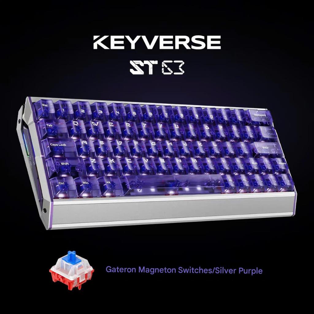 Bàn Phím Keyverse ST63 Gaming He Rapid Trigger Nhôm CNC RT 0,001mm Polling Rate 8K Mạnh Mẽ