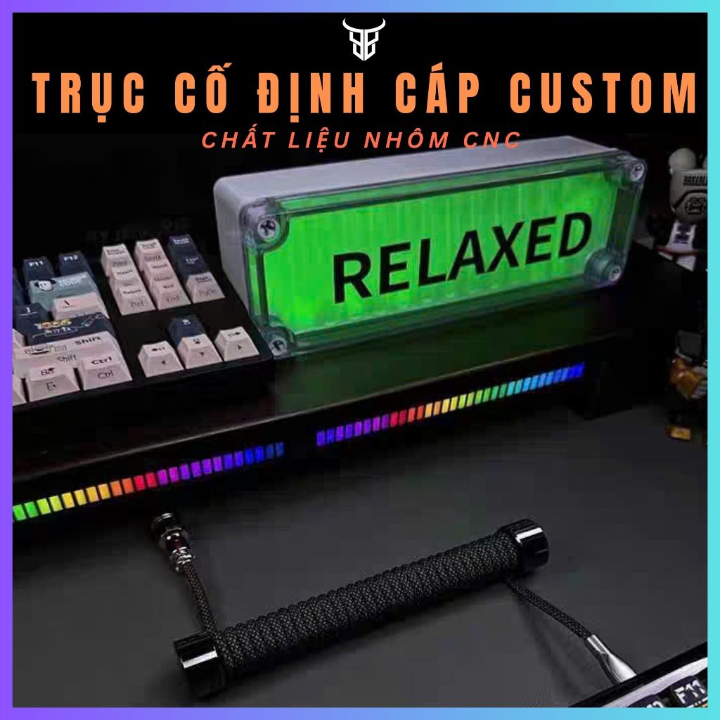 Trục Cố Định Cáp Xoắn Lò Xo Custom - Chất Liệu Kim Loại CNC - TTKeyboard