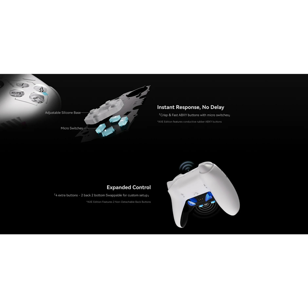 Tay Cầm chơi game Không Dây ATK AXE Series | Hall Joystick | XBOX Trigger | Dock Sạc | 3 Mode