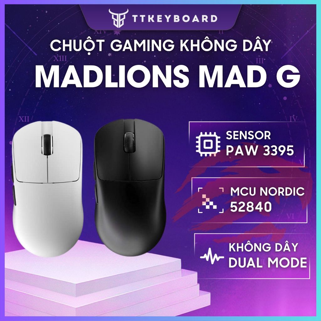 Chuột Không Dây FGG MAD G/ MAX PAW3395&nbsp;