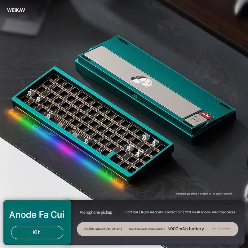 Bàn Phím Cơ Nut65 3 Modes, Nhôm Cnc, Mạch Xuôi Led Rgb Hotswap Ball Catch