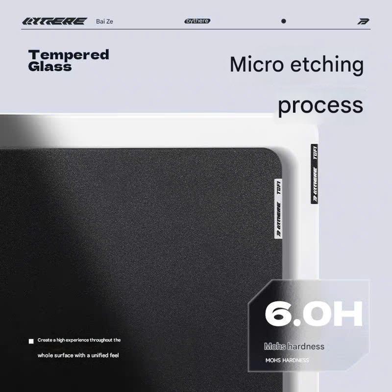Pad Chuột Kính Gaming Bythere Glass TFG1 Kính Cường Lực 6.0H Tặng Kèm Feet PTFE