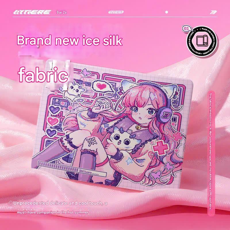 Pad Chuột Gaming Bythere Anime Pixel Vải 99 Bề Mặt Cân Bằng Control Speed Đế XSOFT Chống Trượt