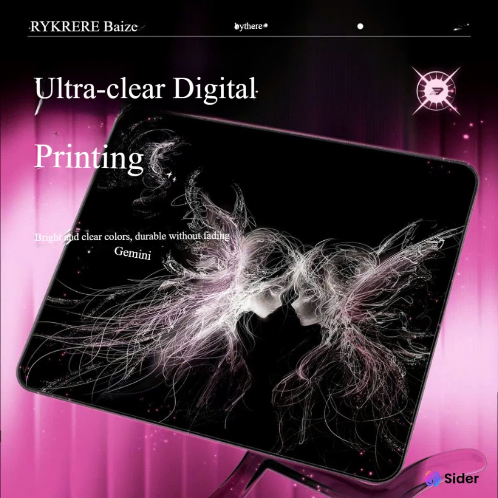 Pad Chuột Gaming Bythere 12 Cung Hoàng Đạo Zodiac Bề Mặt Đế XSOFT Chống Trượt Fabric