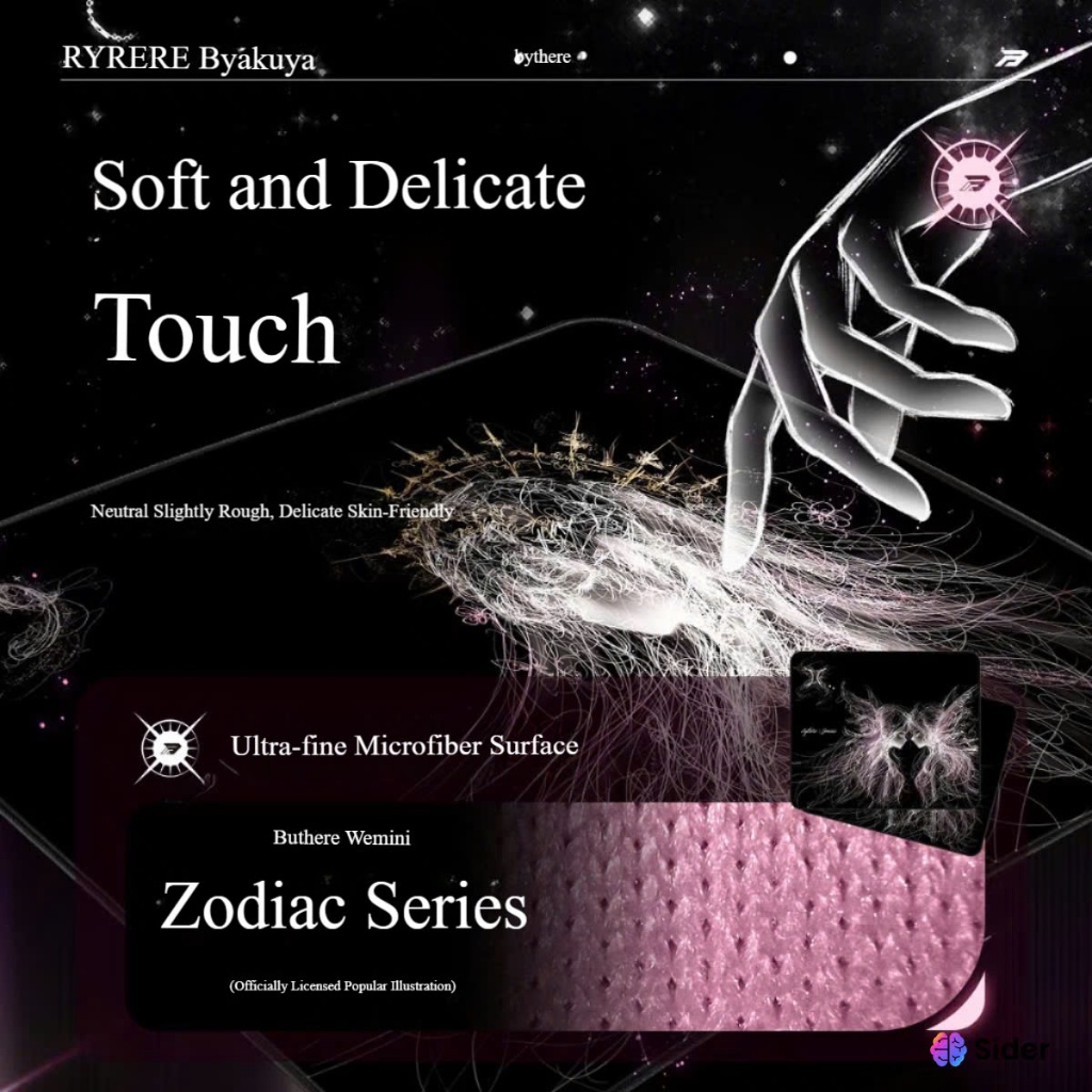 Pad Chuột Gaming Bythere 12 Cung Hoàng Đạo Zodiac Bề Mặt Đế XSOFT Chống Trượt Fabric