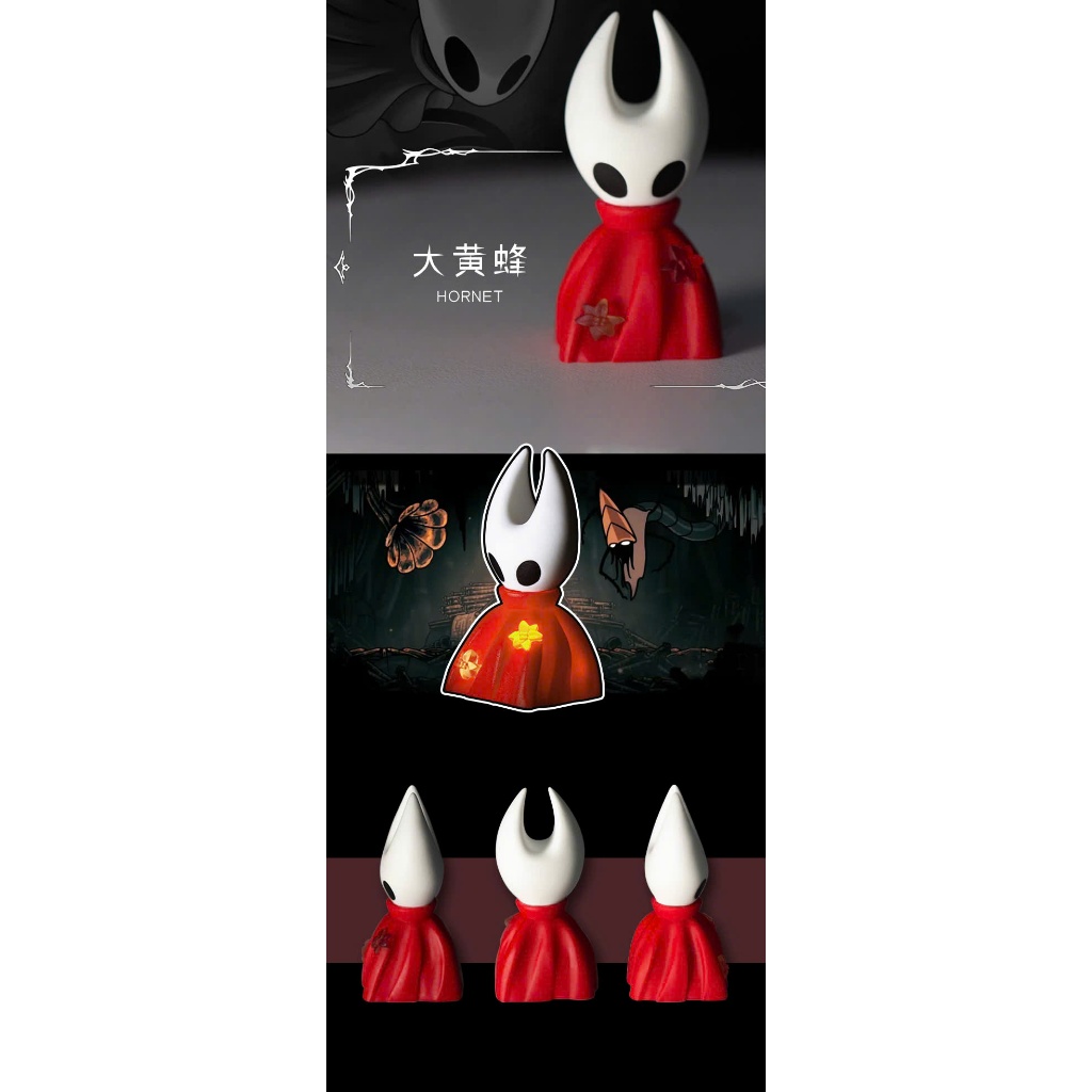 Keycap Artisan Lobo Hollow Knight SILKSONG Resin 1u Nhiều Nhân Vật Trang Trí Bàn Phím Cơ