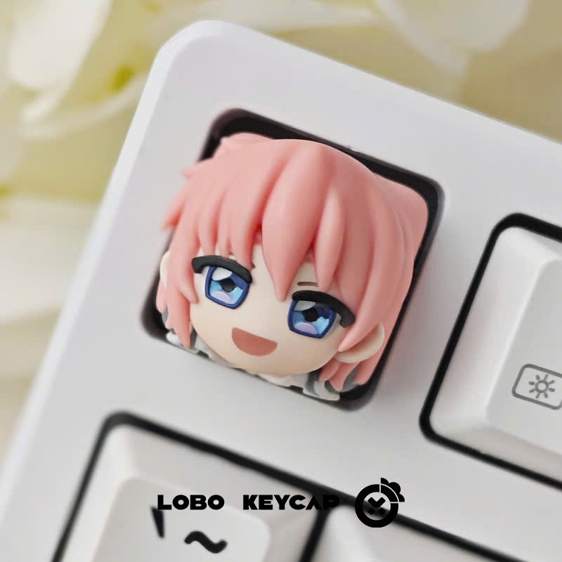 Keycap Artisan Lobo 5 Toubun 5 Nàng Dâu Resin 1u Nhiều Nhân Vật Trang Trí Bàn Phím Cơ