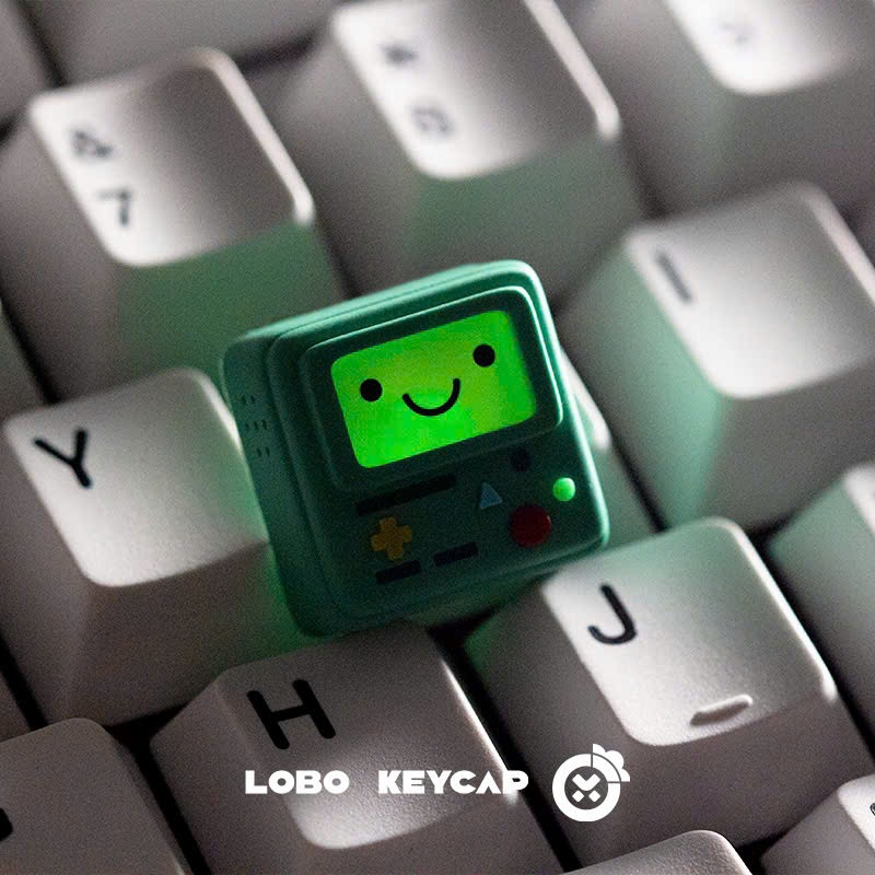 Keycap Artisan Lobo BMO - Adventure Time Resin 1u Nhiều Nhân Vật Trang Trí Bàn Phím Cơ