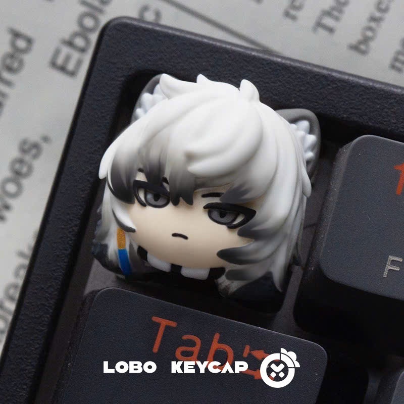 Keycap Artisan Lobo Chủ Đề Arknight Resin 1u Nhiều Nhân Vật Trang Trí Bàn Phím Cơ