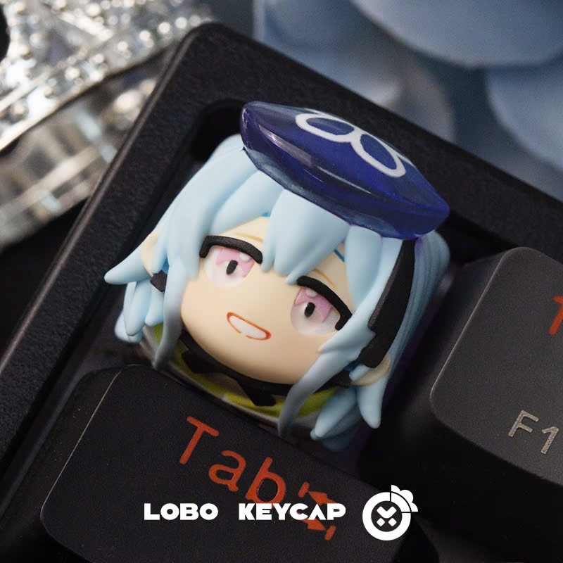Keycap Artisan Lobo Chủ Đề Arknight Resin 1u Nhiều Nhân Vật Trang Trí Bàn Phím Cơ