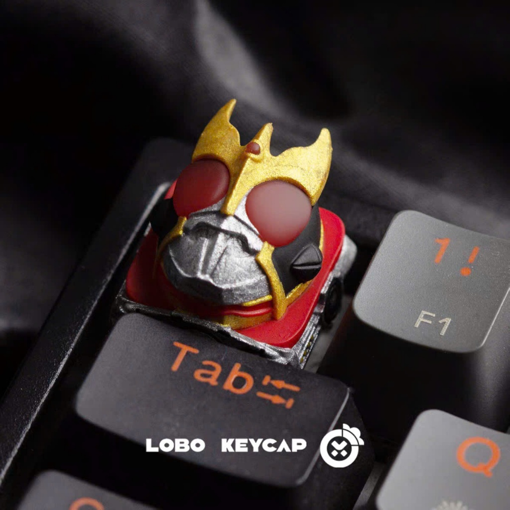 Keycap Artisan Lobo Kamen Rider Resin 1u Nhiều Nhân Vật Trang Trí Bàn Phím Cơ