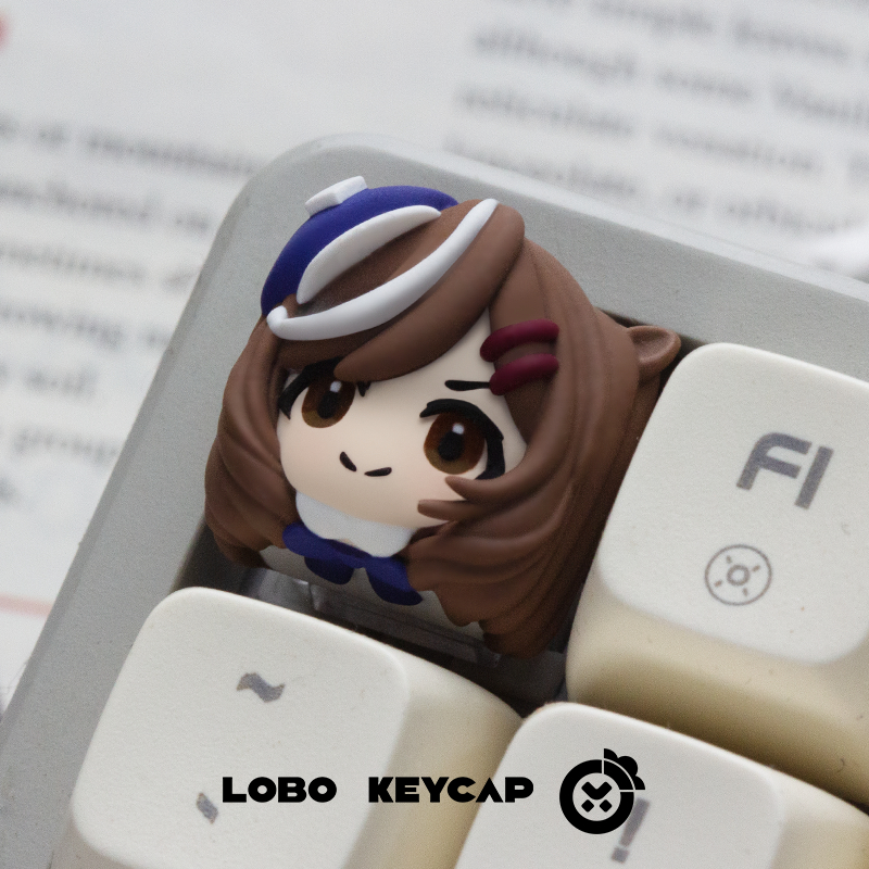 Keycap Artisan Lobo Uma Musume Resin 1u Nhiều Nhân Vật Trang Trí Bàn Phím Cơ