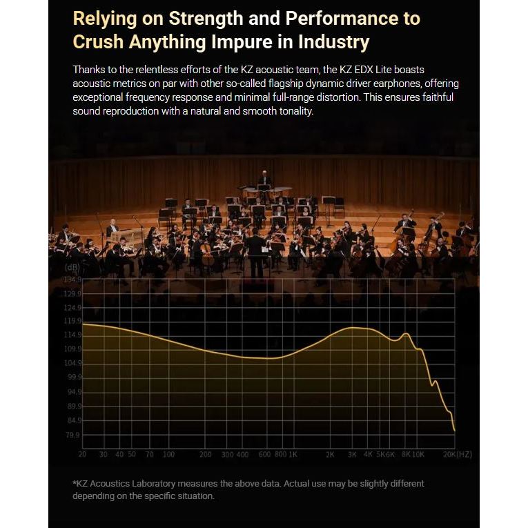 Tai nghe KZ EDX Lite Tai Nghe IEM Chất Âm HIFI Khử Tiếng Ồn QDC C Pin Cáp Tháo Rời Jack 3.5mm