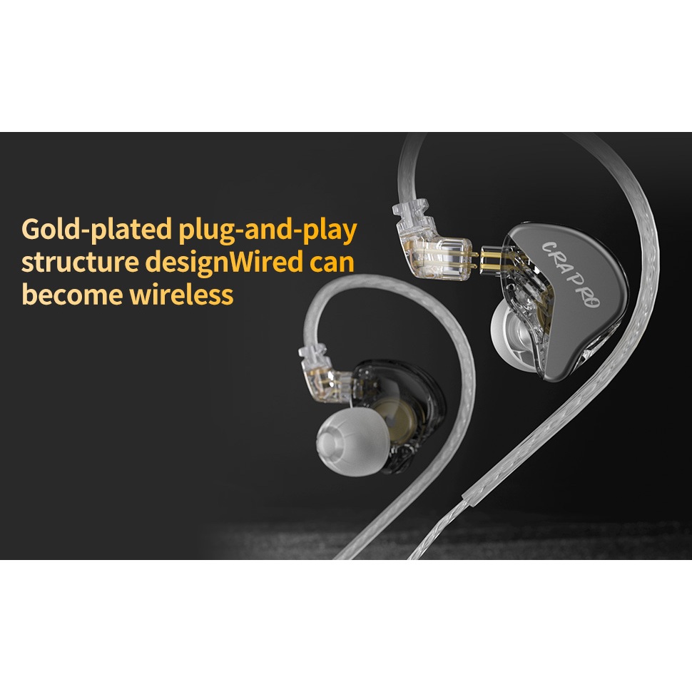 Tai Nghe CCA CRA Pro Tai nghe nhét tai có dây HiFi giảm tiếng ồn cho thể thao và chơi game