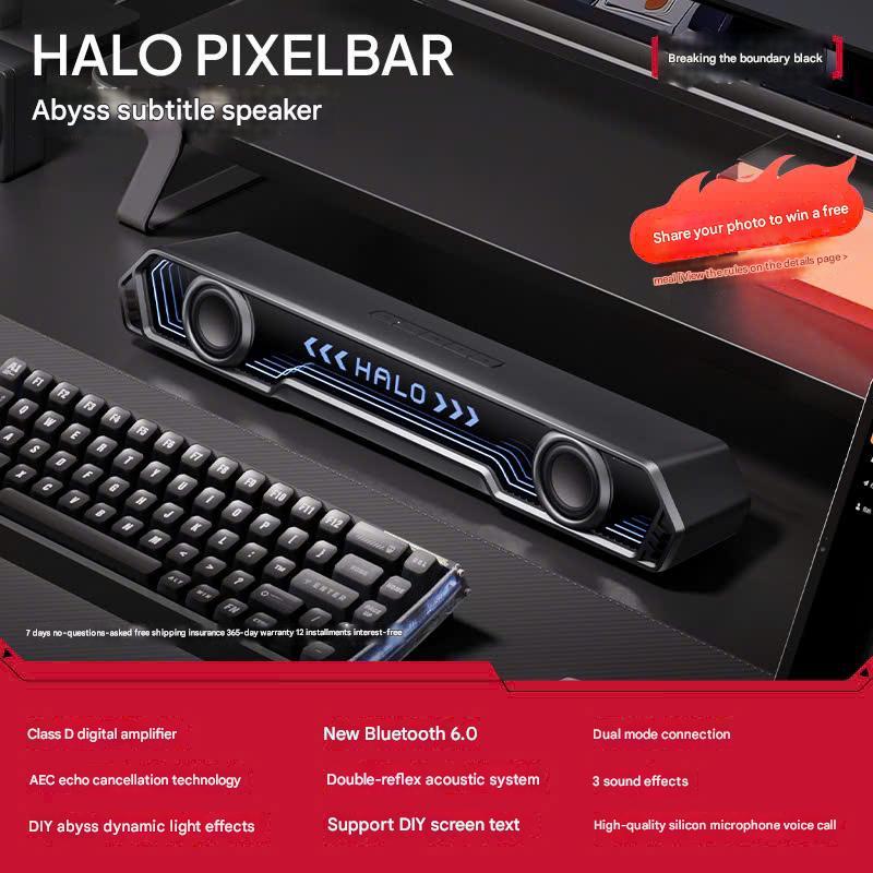 Loa Soundbar Audio Edifier Halo Pixel Bar Công Xuất 20W Có Bluetooth Màn Hình Pixe Có Mic