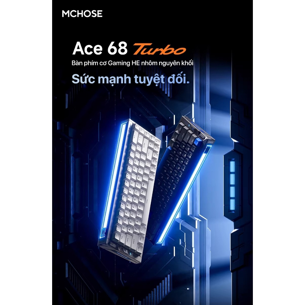 Bàn Phím Cơ Esport Mchose Ace68 Turbo 16K Polling Rate Đầu Tiên Rapid Trigger 0,001mm