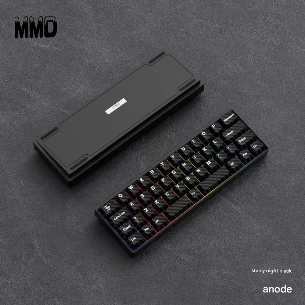 Bàn Phím Cơ Không Dây Nhôm CNC MMD KM40 Layout 40 Nhỏ Gọn 3 Mode Hỗ Trợ QMK VIA