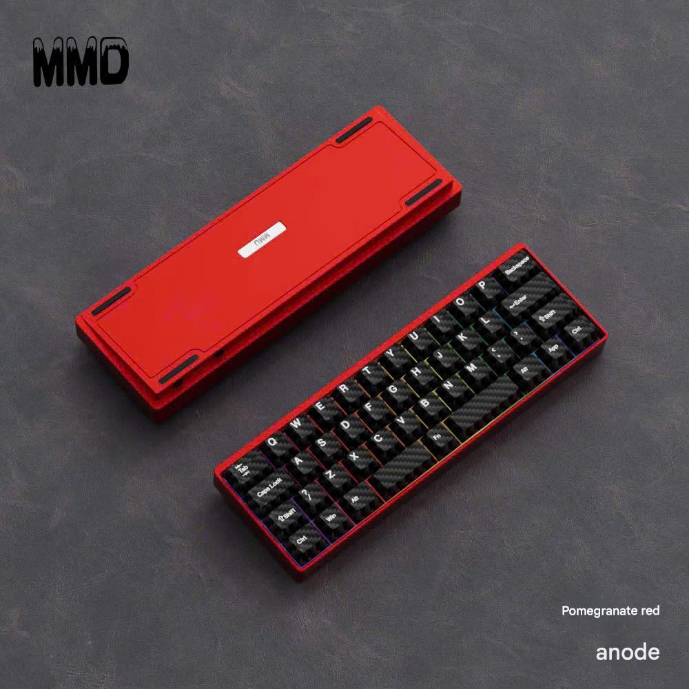 Bàn Phím Cơ Không Dây Nhôm CNC MMD KM40 Layout 40 Nhỏ Gọn 3 Mode Hỗ Trợ QMK VIA