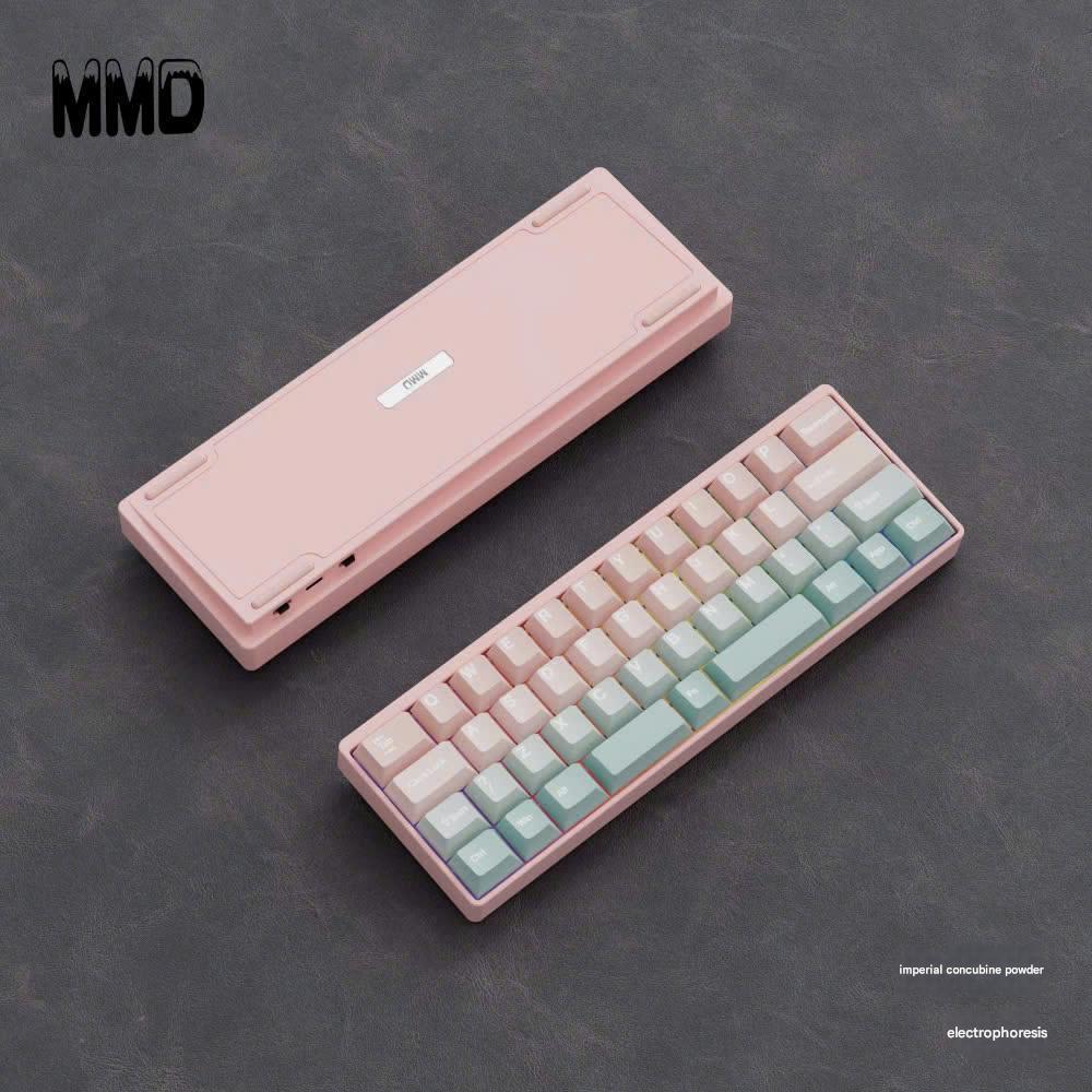 Bàn Phím Cơ Không Dây Nhôm CNC MMD KM40 Layout 40 Nhỏ Gọn 3 Mode Hỗ Trợ QMK VIA