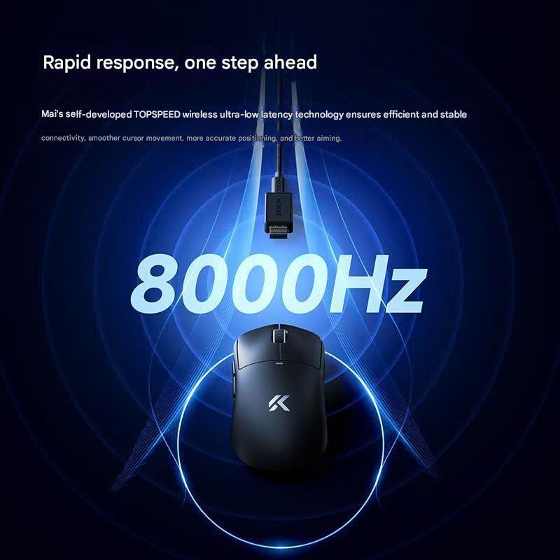 Chuột Không Dây Gaming Mchose A5 V3 Dual 8K Polling Rate Siêu Nhẹ 56G Lớp Phủ Super Glide