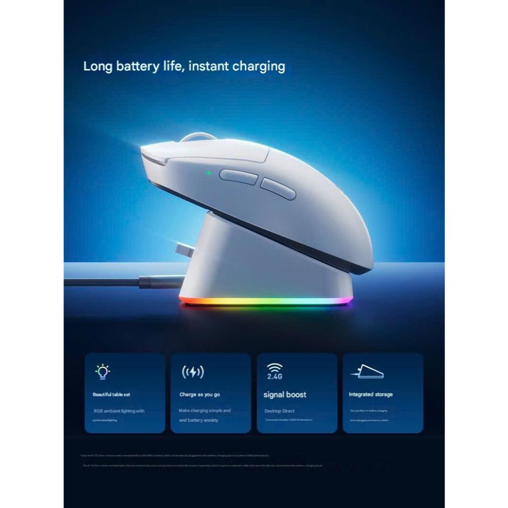 Chuột Gaming Không Dây Mchose A7 V2 Series Cảm Biến PAW 3950TI Dual 8K Polling Rate