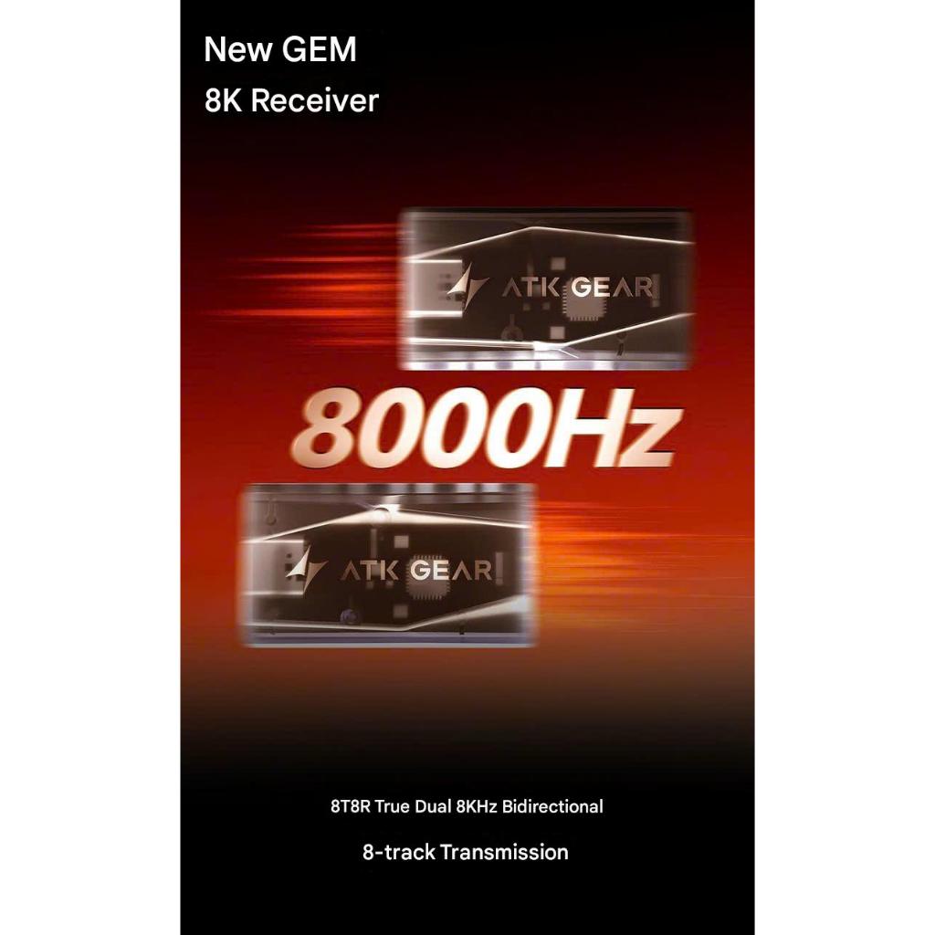 Chuột Gaming Không Dây ATK Z1 V2 PAW3950 Ultra Nordic 54L15 Dual Rate 8K