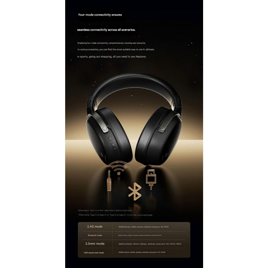 Tai Nghe Gaming Không Dây ATK N9 Phiên Bản Nâng Cấp Mercury M1 Âm Thanh Vòm 7.1 Esport