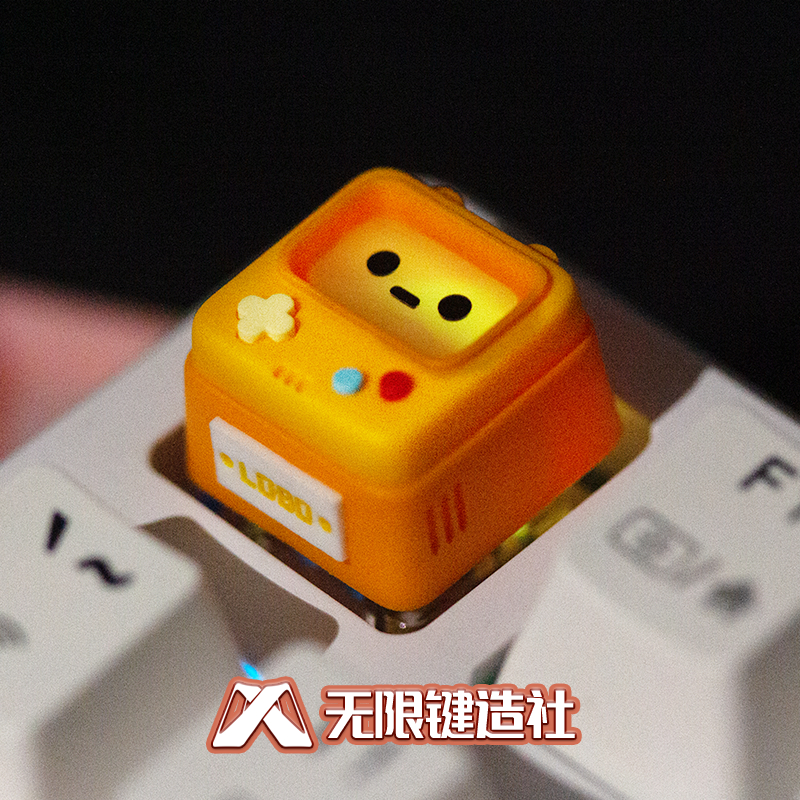 Keycap Artisan Lobo BMO - Adventure Time Resin 1u Nhiều Nhân Vật Trang Trí Bàn Phím Cơ
