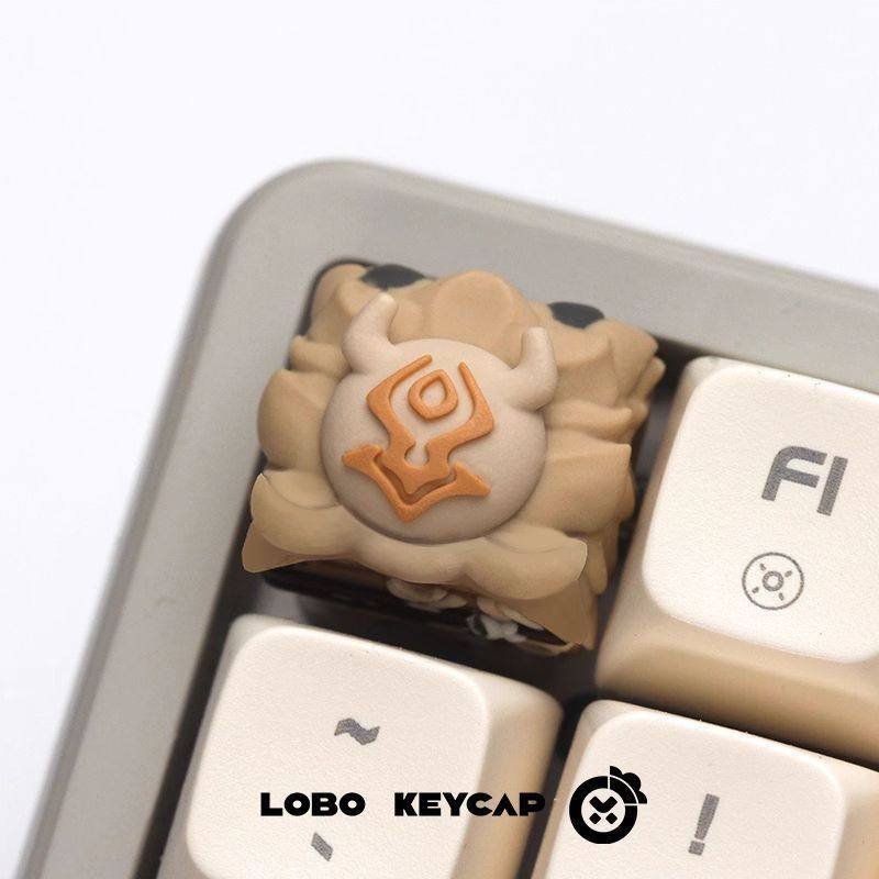 Keycap Artisan Lobo Chủ Đề Genshin Impact Resin 1u Nhiều Nhân Vật Trang Trí Bàn Phím Cơ