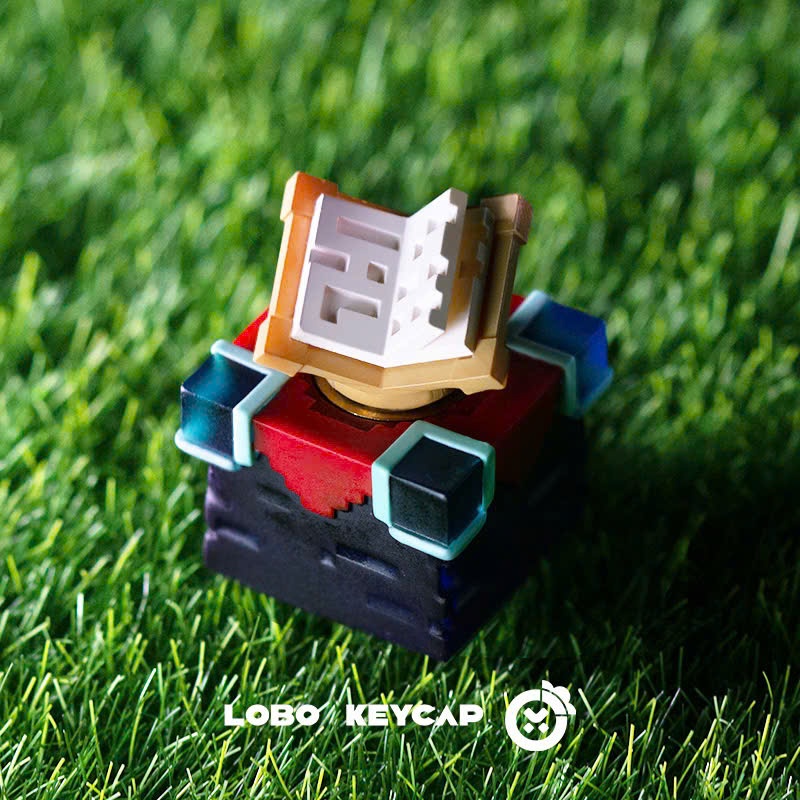 Keycap Artisan Chính Hãng Lobo Chủ Đề MineCraft 1u Trang Trí Bàn Phím Cơ