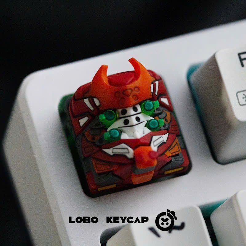 Keycap Artisan Lobo Chủ Đề EVANGELION Eva Unit Resin 1u Trang Trí Bàn Phím Cơ Chính Hãng