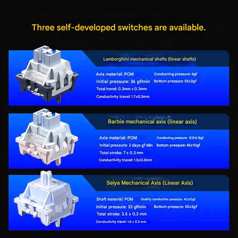 Bàn Phím Cơ Custom Không Dây Leobog Hi8SE, Nhôm CNC 3 Mode, Mạch Xuôi, Led RGB, Hotswap