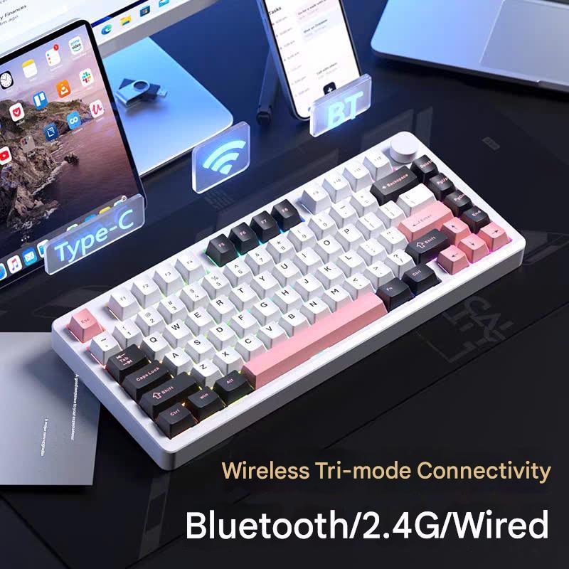 Bàn Phím Cơ Custom Không Dây Leobog Hi8SE, Nhôm CNC 3 Mode, Mạch Xuôi, Led RGB, Hotswap