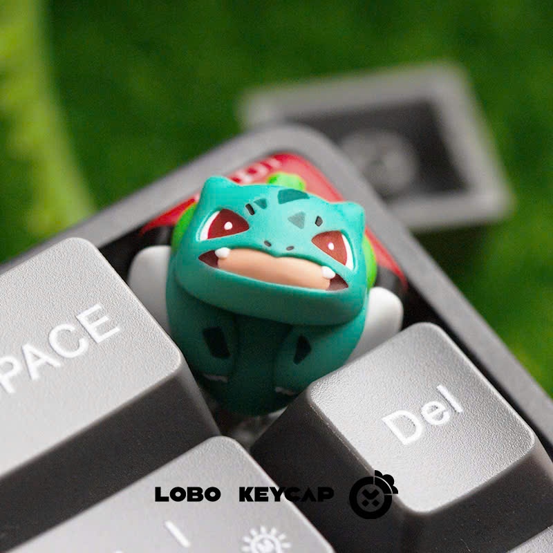 Keycap Artisan Lobo Chủ Đề POKEMON Nhiều Nhân Vật Resin 1U Trang Trí Bàn Phím Cơ