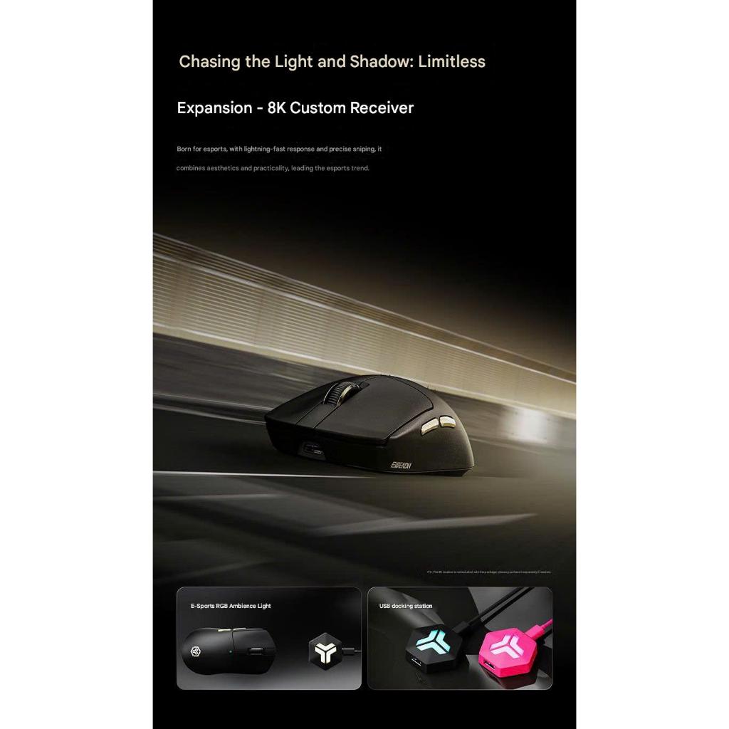 Chuột Không Dây EWEADN S7 Series Siêu Nhẹ 1000 Polling Rate Pin 500 mAH